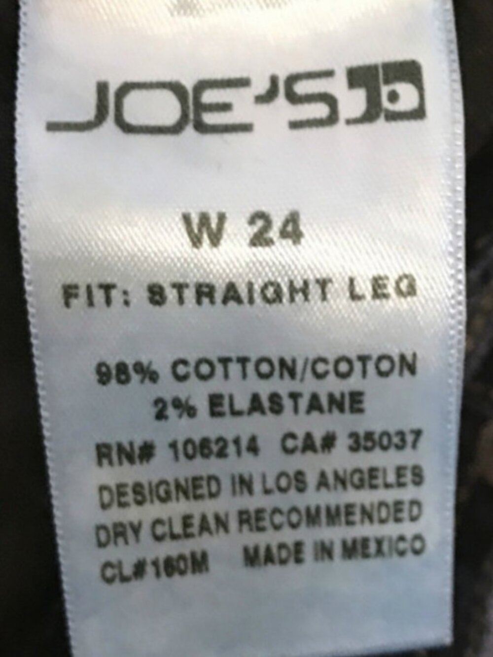 Joe’s Jeans The Cigarette Malia Low Rise Slim Straight Jeans Dark Wash 24 NWT - Picture 7 of 14